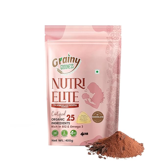 NutriElite Pregnancy & Lactation Nutrition Powder Plain Flavor-Grainy Goodness