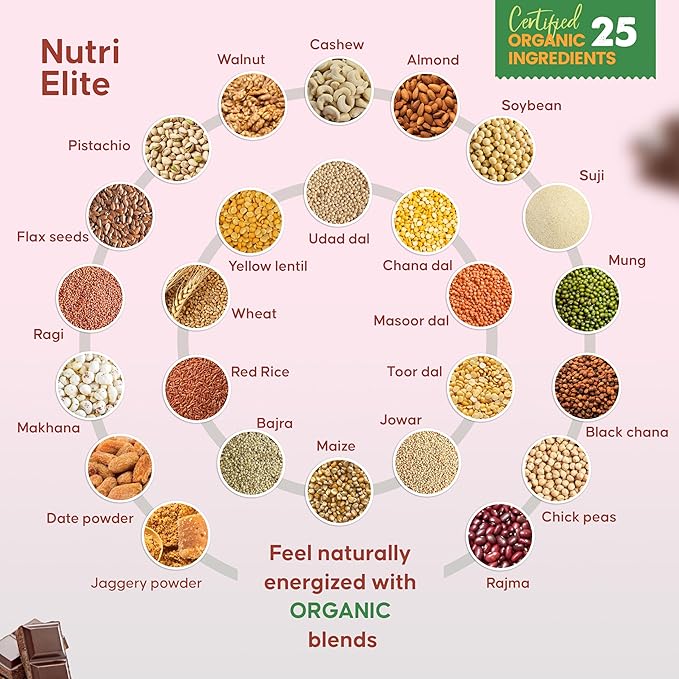 NutriElite Pregnancy & Lactation Nutrition Powder Chocolate Flavor-Grainy Goodness