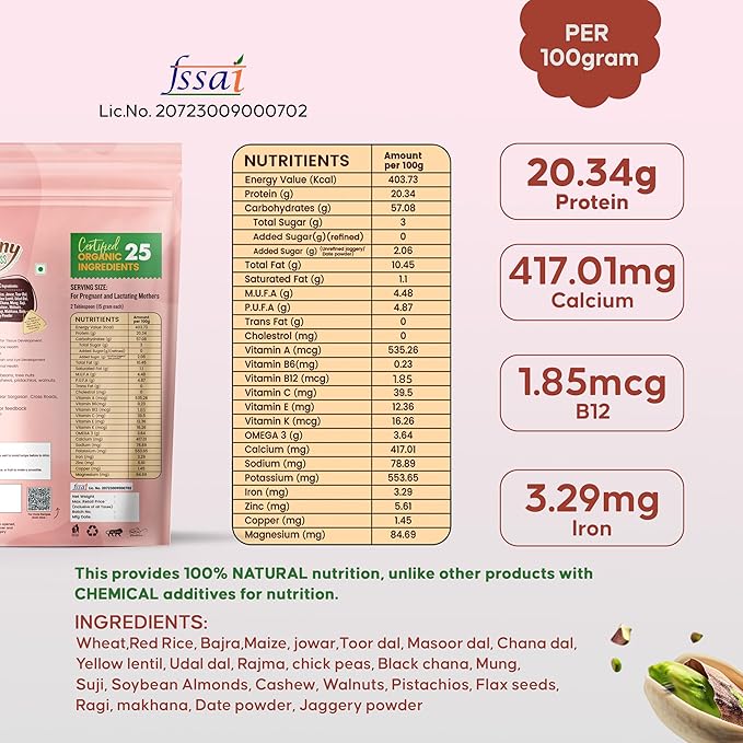 NutriElite Pregnancy & Lactation Nutrition Powder Plain Flavor-Grainy Goodness