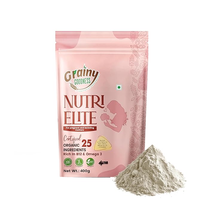 NutriElite Pregnancy & Lactation Nutrition Powder Plain Flavor-Grainy Goodness