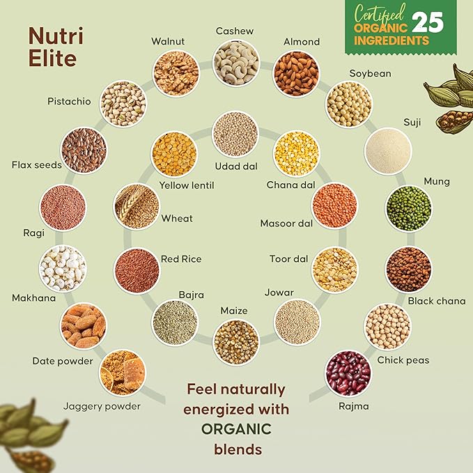 NutriElite Adult Nutrition Powder Cardamom Flavor-Grainy Goodness