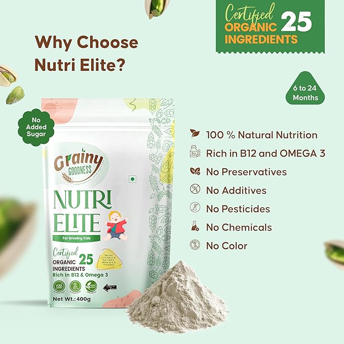 NutriElite Infant Nutrition Powder (For Babies 6-24 Months)-Grainy Goodness