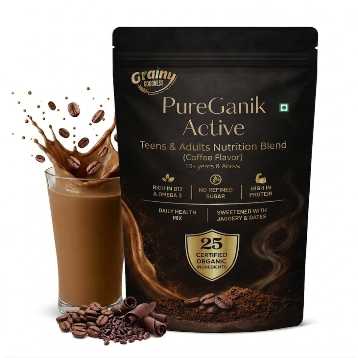 PureGanik Active Age group:13+years and above Coffee Flavor